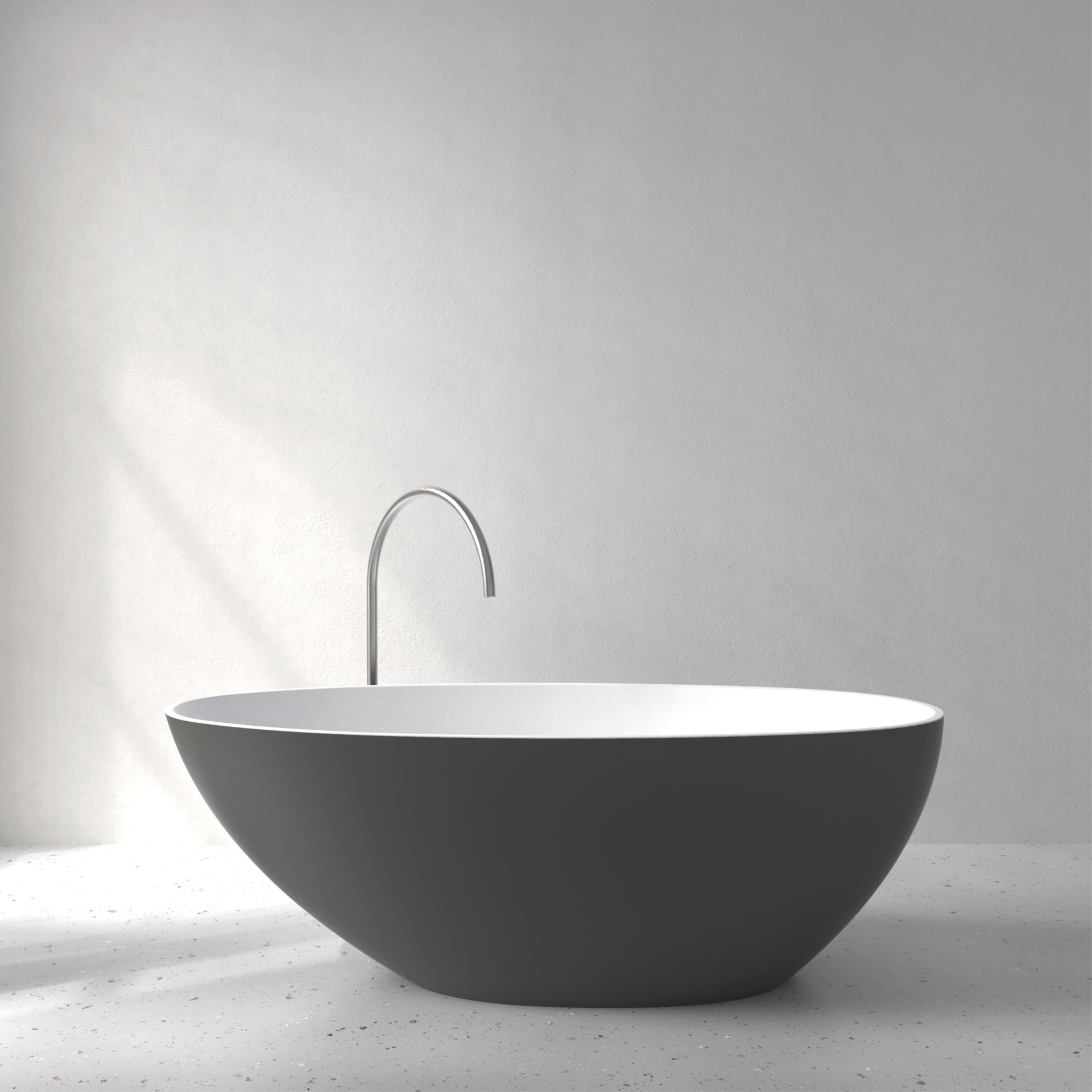 [FEA02-SAGREY] Ease ligbad met Soft Touch (Anthracite Grey)