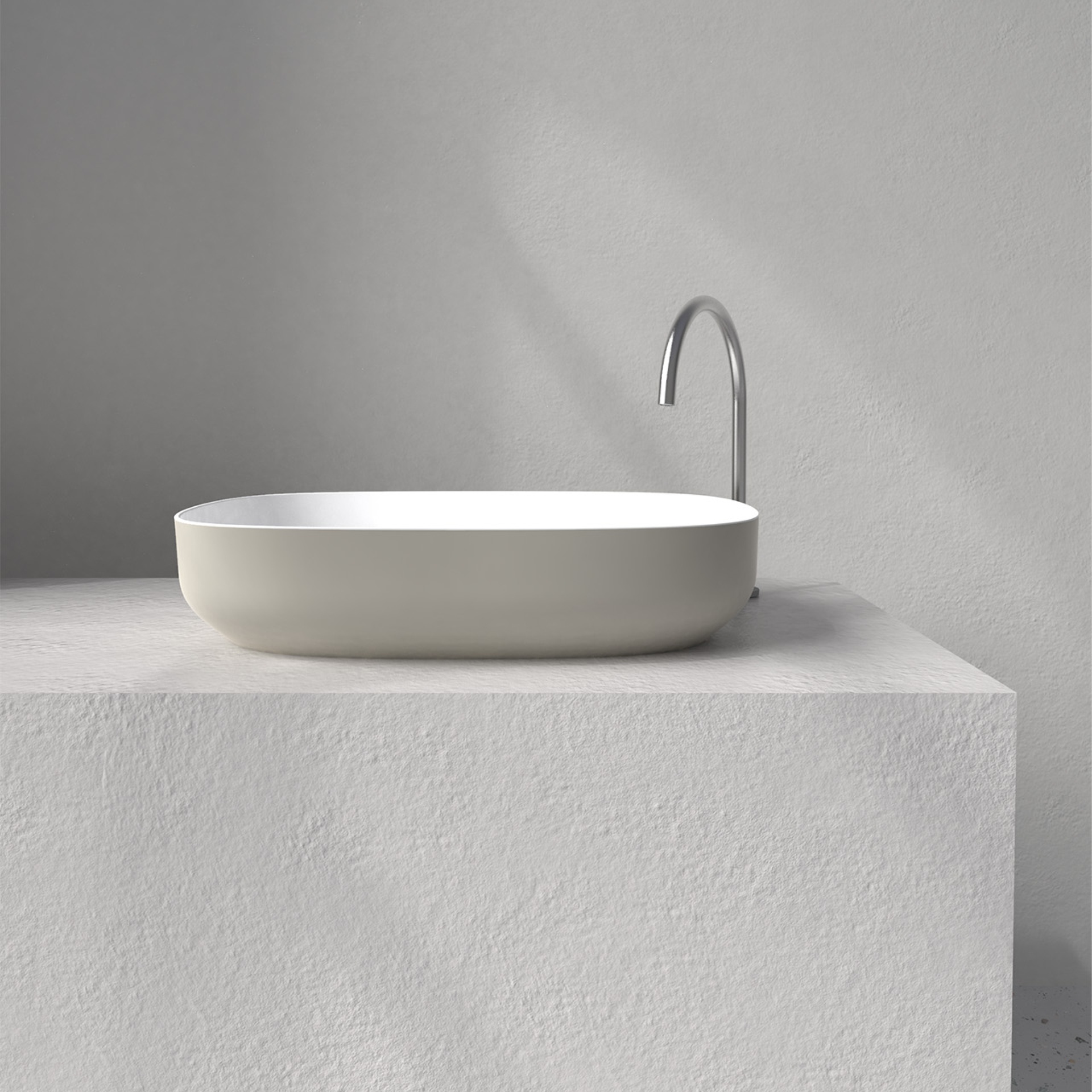 [STL5838-SRAL] Still oval Soft Touch (w580 x d380 x h125mm, RAL color)