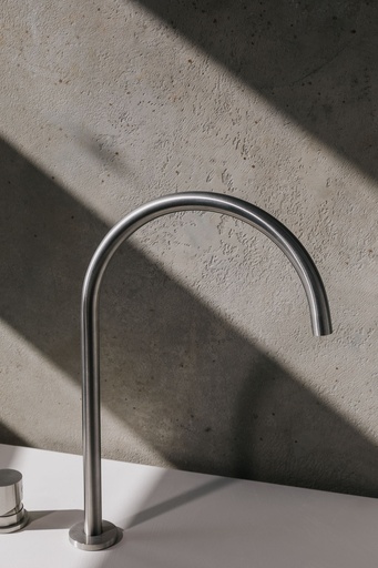 [LF241-SA] Leaf opbouw ronde kraanuitloop 